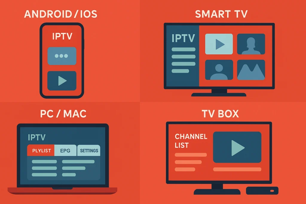 Types de lecteurs IPTV
