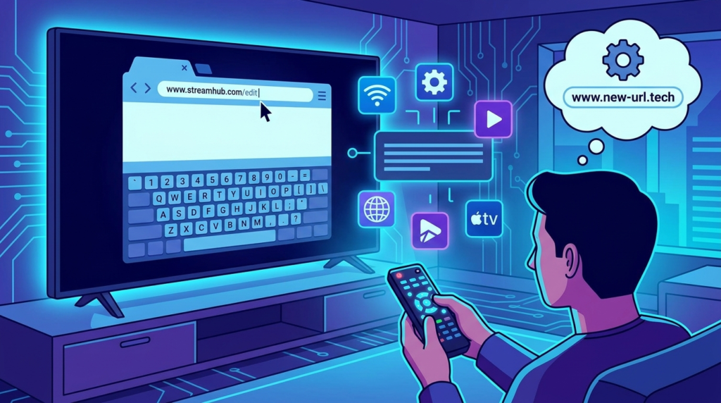 comment changer url iptv